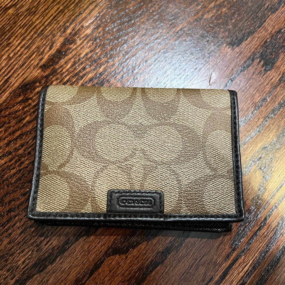 Mens coach billfold wallet